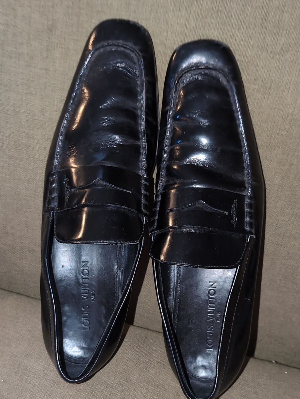 Wing It Til You Make It Authentic Louis Vuitton Leather Loafers